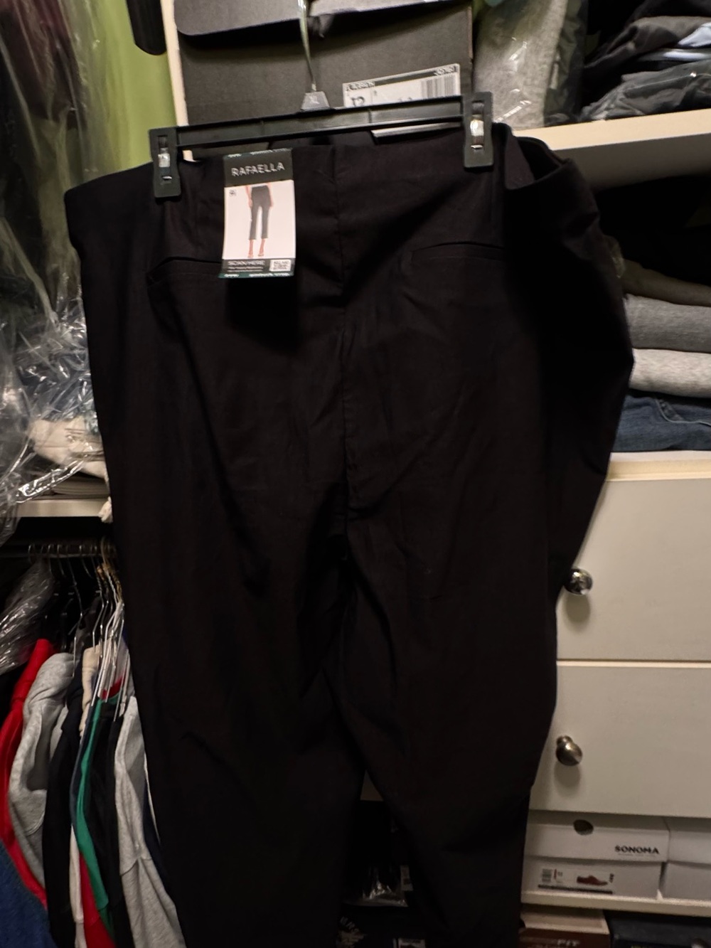Rafaella Black Straight-Leg Women’s Pants